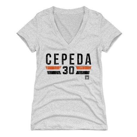 Orlando Cepeda Women's V-Neck T-Shirt | 500 LEVEL