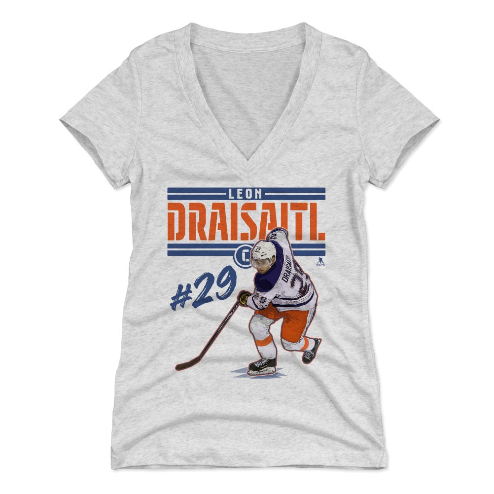 Leon Draisaitl Women's V-Neck T-Shirt | 500 LEVEL