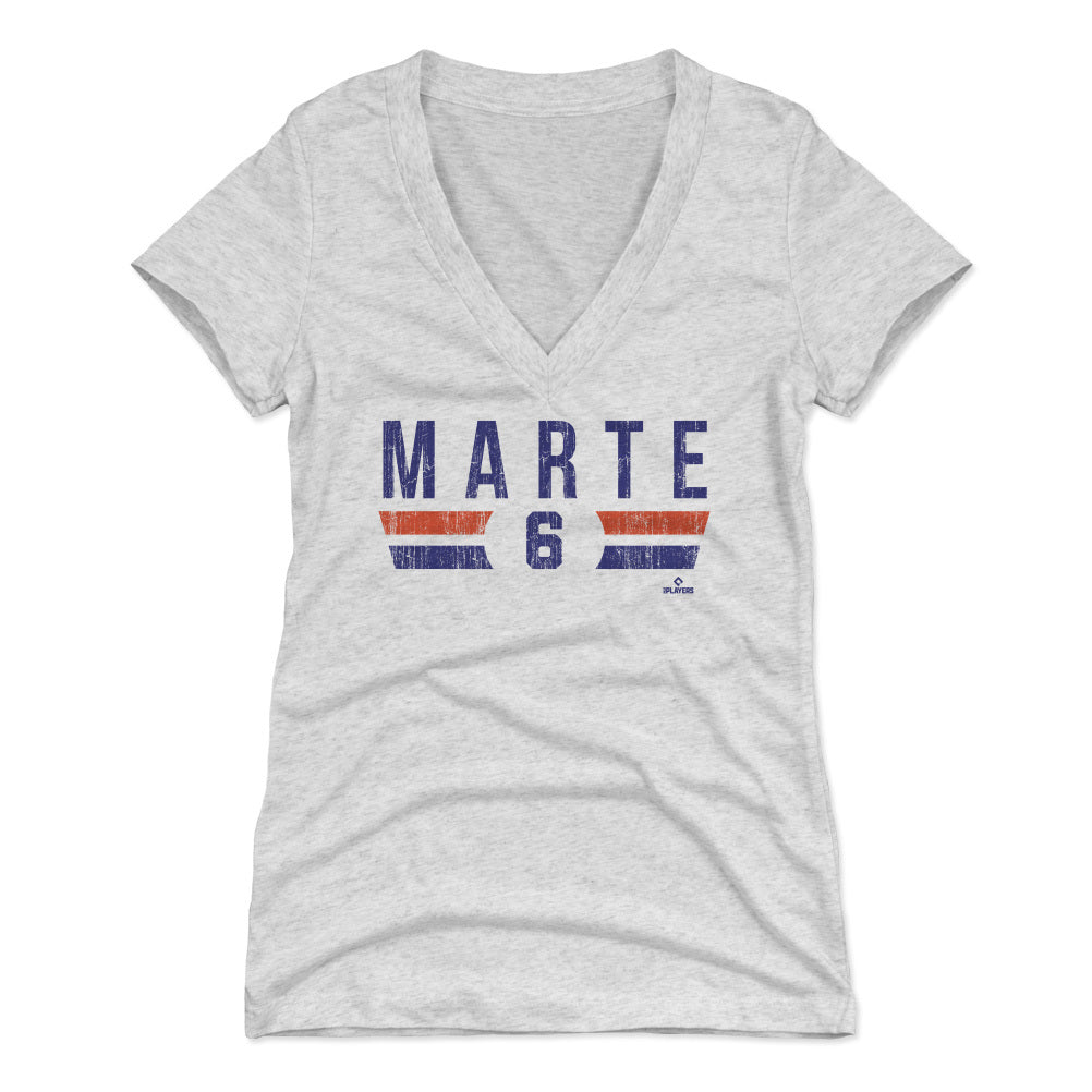 Starling Marte Women's V-Neck T-Shirt | 500 LEVEL