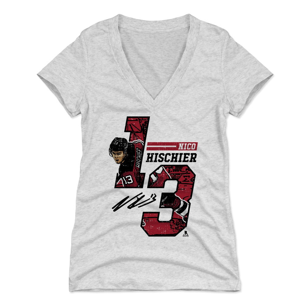 Nico Hischier Women's V-Neck T-Shirt | 500 LEVEL