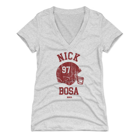 Nick Bosa Women's V-Neck T-Shirt | 500 LEVEL