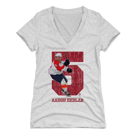 Aaron Ekblad Women's V-Neck T-Shirt | 500 LEVEL
