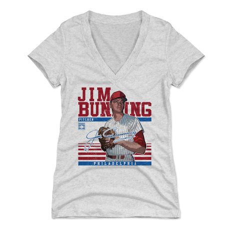 Jim Bunning Women's V-Neck T-Shirt | 500 LEVEL