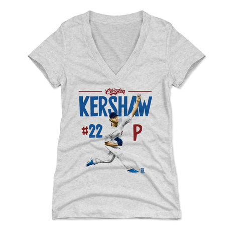 Clayton Kershaw Women's V-Neck T-Shirt | 500 LEVEL