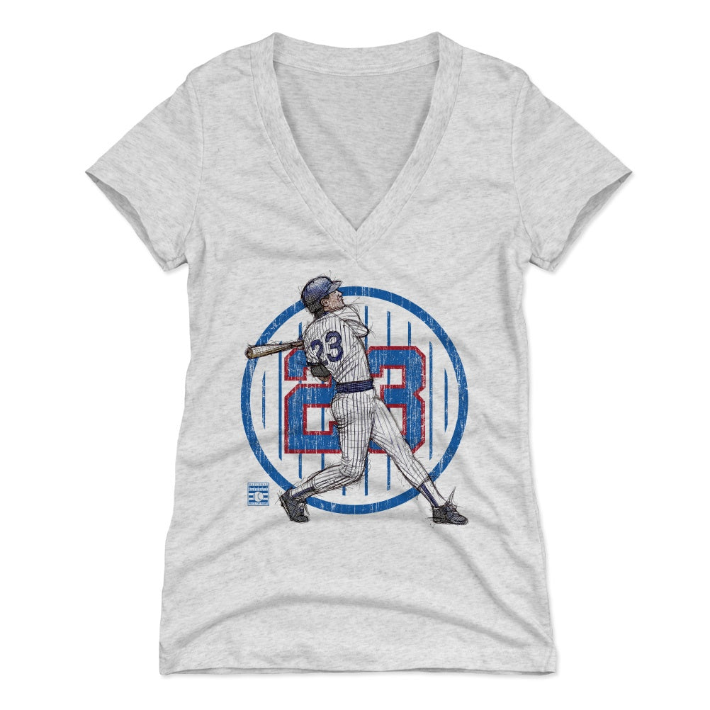 Ryne Sandberg Women's V-Neck T-Shirt | 500 LEVEL