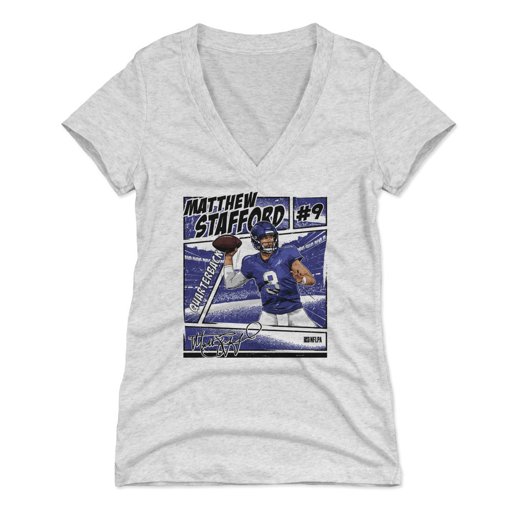 Matthew Stafford Women's V-Neck T-Shirt | 500 LEVEL