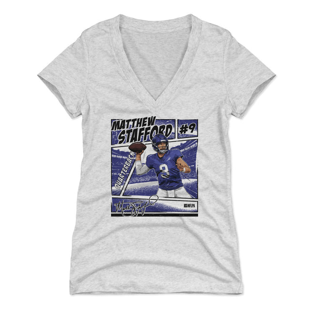 Matthew Stafford Women's V-Neck T-Shirt | 500 LEVEL
