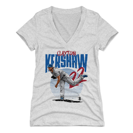 Clayton Kershaw Women's V-Neck T-Shirt | 500 LEVEL