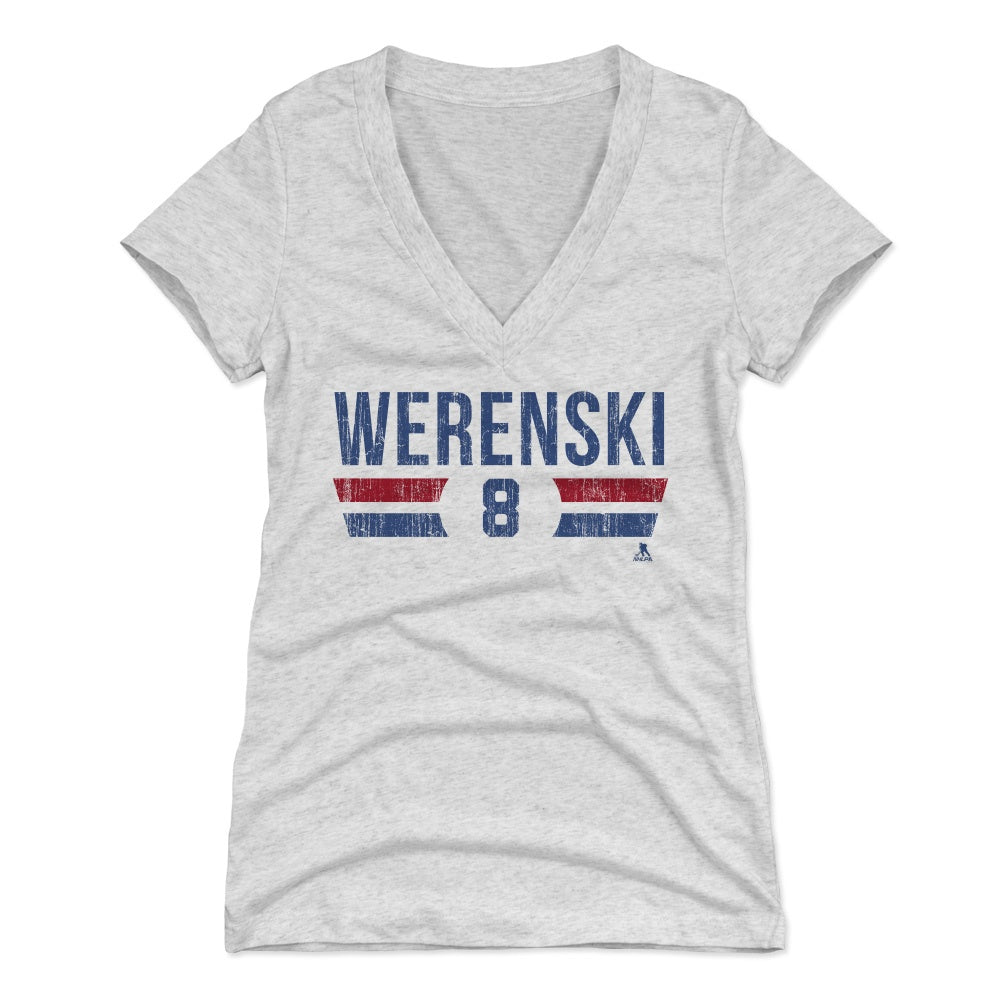 Zach Werenski Women's V-Neck T-Shirt | 500 LEVEL