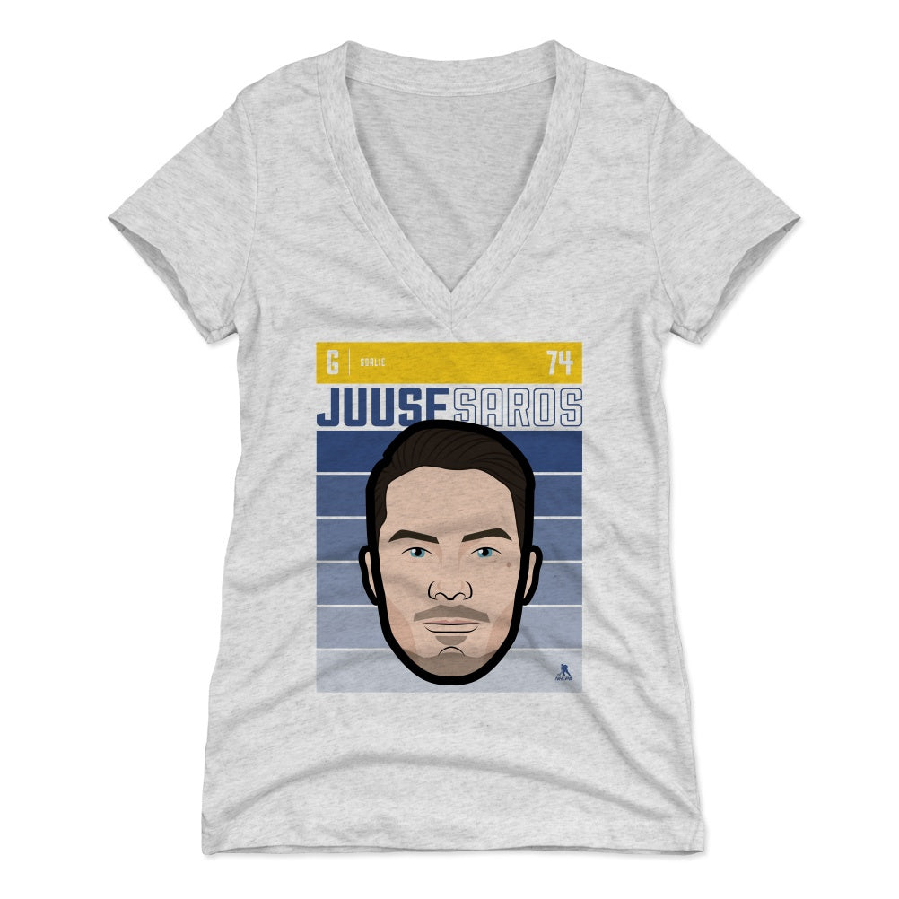 Juuse Saros Women's V-Neck T-Shirt | 500 LEVEL