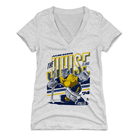 Juuse Saros Women's V-Neck T-Shirt | 500 LEVEL