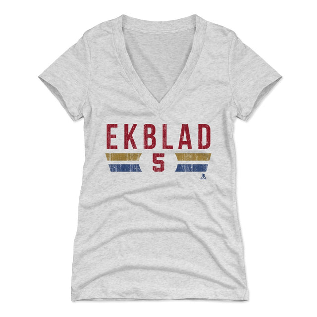 Aaron Ekblad Women's V-Neck T-Shirt | 500 LEVEL