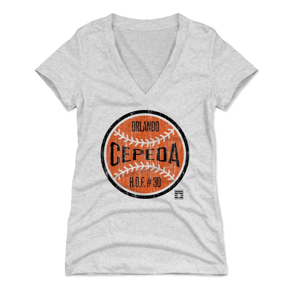 Orlando Cepeda Women's V-Neck T-Shirt | 500 LEVEL