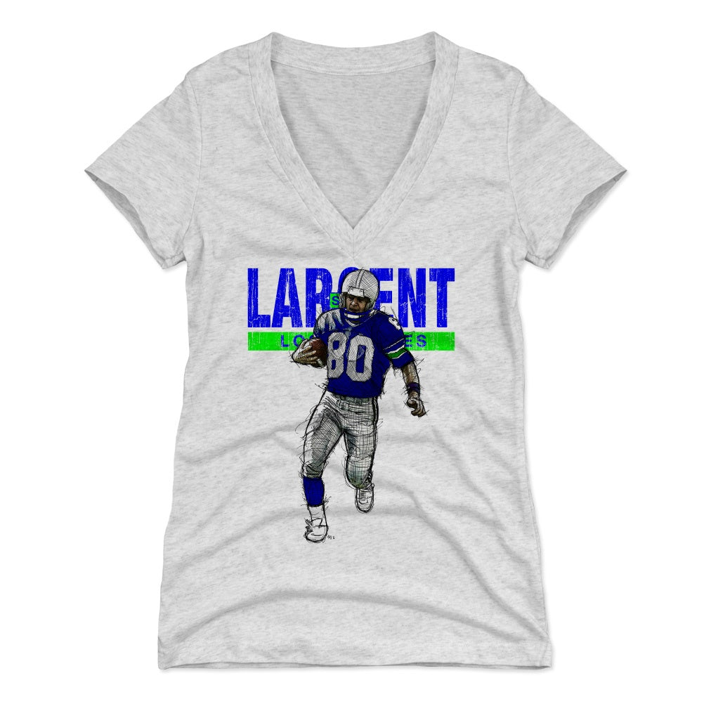 Steve Largent Women's V-Neck T-Shirt | 500 LEVEL