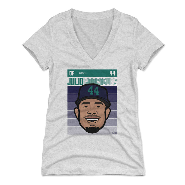 Julio Rodriguez Women's V-Neck T-Shirt | 500 LEVEL