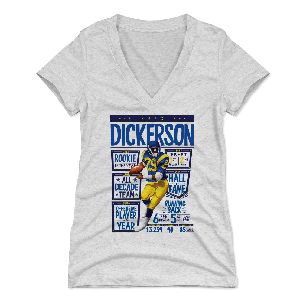 Eric Dickerson Women's V-Neck T-Shirt | 500 LEVEL