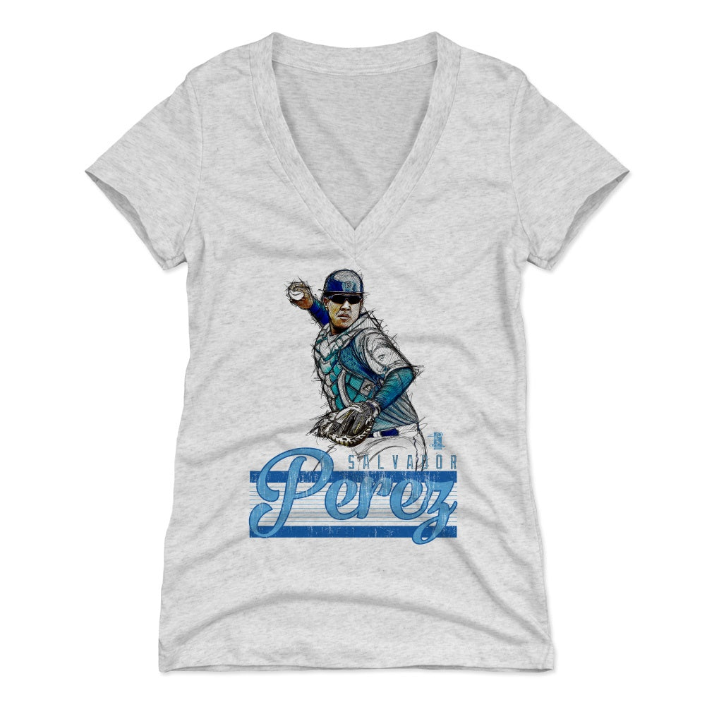 Salvador Perez Women's V-Neck T-Shirt | 500 LEVEL
