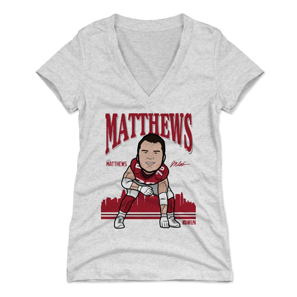 Jake Matthews Women&#39;s V-Neck T-Shirt | 500 LEVEL