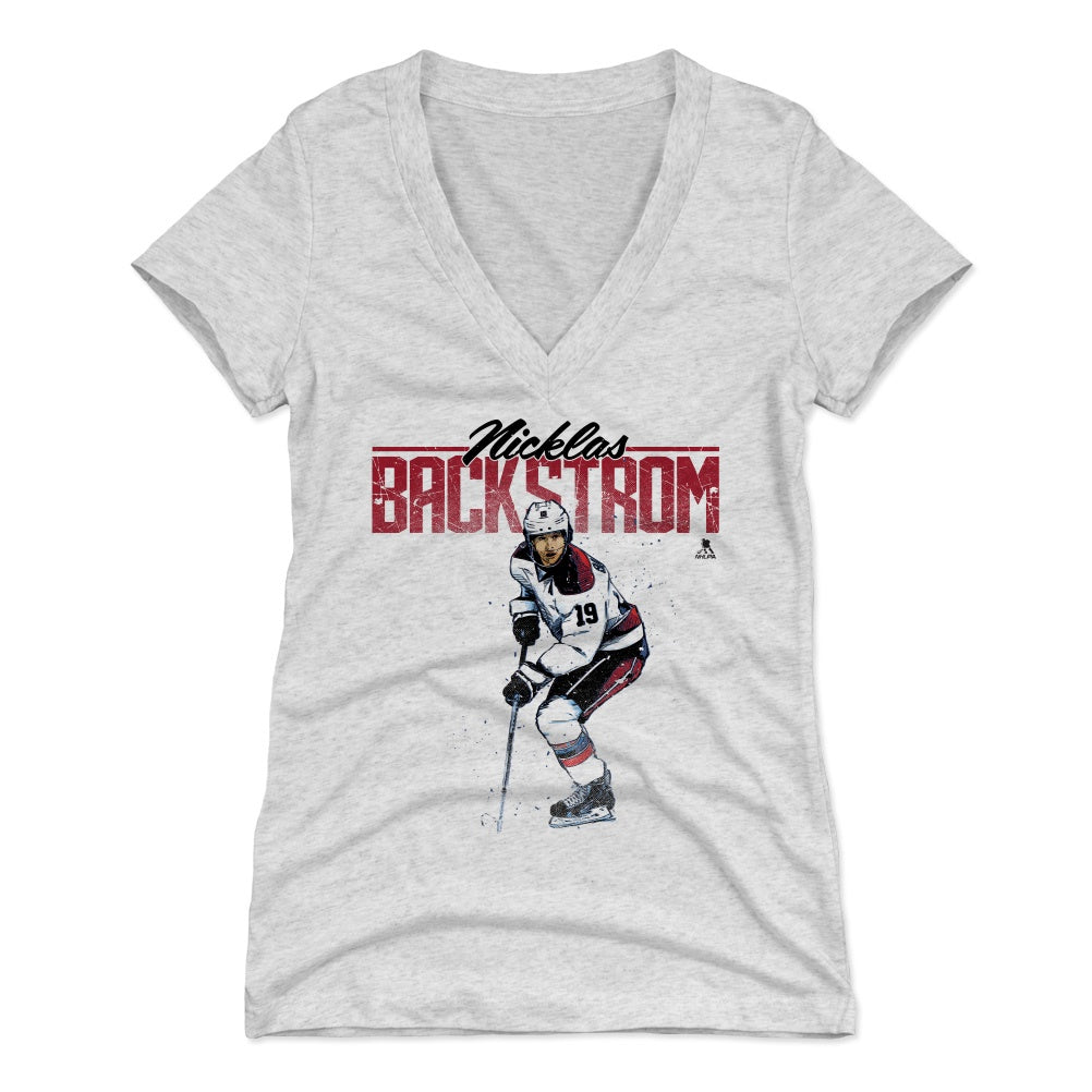 Nicklas Backstrom Women's V-Neck T-Shirt | 500 LEVEL