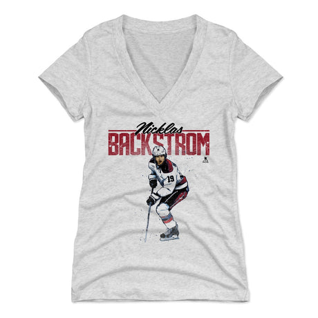Nicklas Backstrom Women's V-Neck T-Shirt | 500 LEVEL