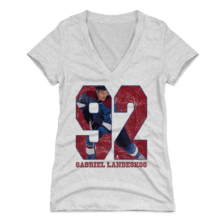 Gabriel Landeskog Women's V-Neck T-Shirt | 500 LEVEL