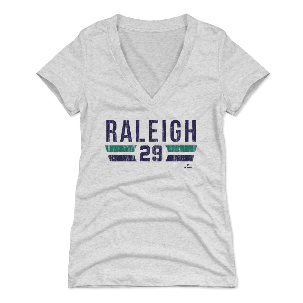 Cal Raleigh Women's V-Neck T-Shirt | 500 LEVEL