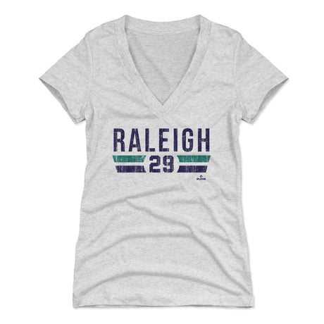 Cal Raleigh Women's V-Neck T-Shirt | 500 LEVEL