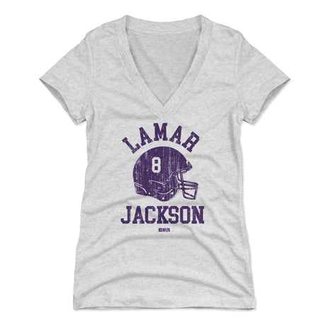 Lamar Jackson Women's V-Neck T-Shirt | 500 LEVEL