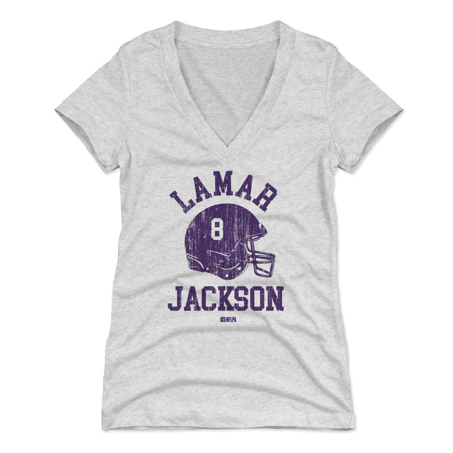 Lamar Jackson Women's V-Neck T-Shirt | 500 LEVEL