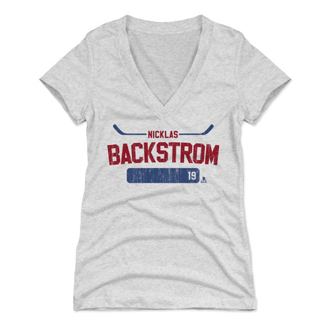 Nicklas Backstrom Women's V-Neck T-Shirt | 500 LEVEL
