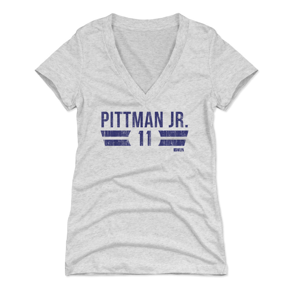 Michael Pittman Jr. Women's V-Neck T-Shirt | 500 LEVEL