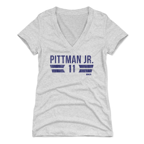 Michael Pittman Jr. Women's V-Neck T-Shirt | 500 LEVEL