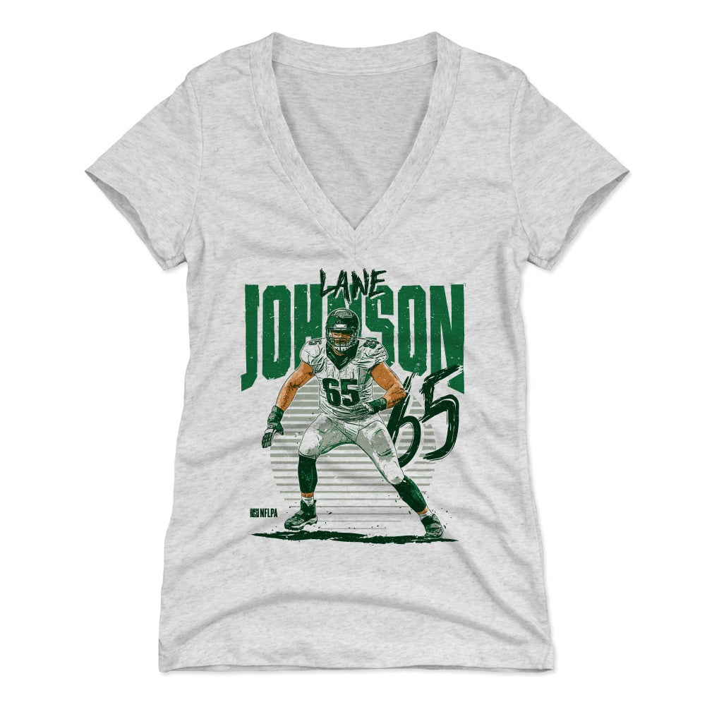 Lane Johnson Women's V-Neck T-Shirt | 500 LEVEL