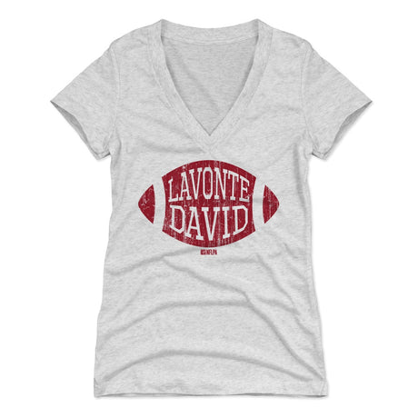 Lavonte David Women's V-Neck T-Shirt | 500 LEVEL