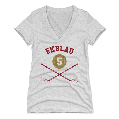 Aaron Ekblad Women's V-Neck T-Shirt | 500 LEVEL