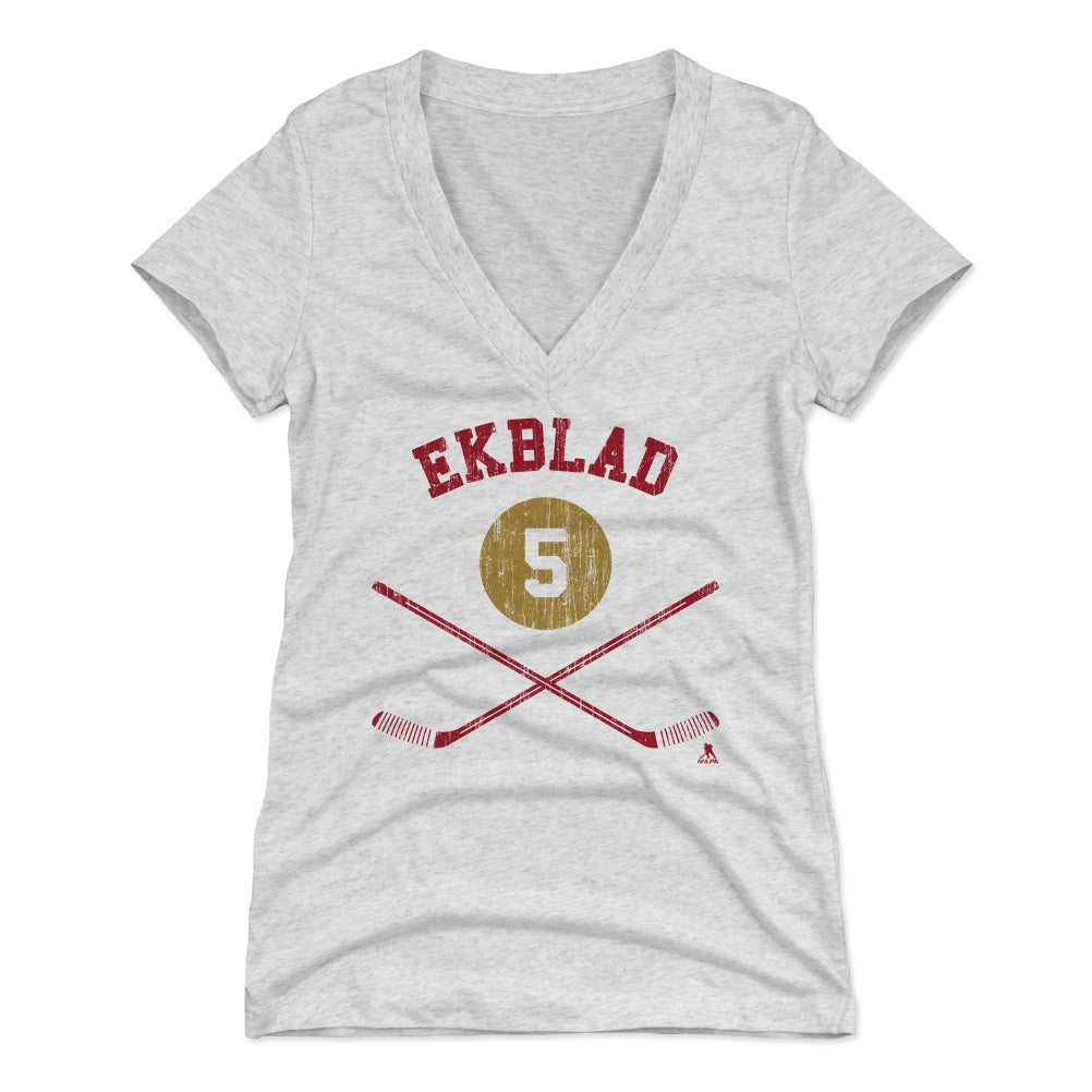Aaron Ekblad Women&#39;s V-Neck T-Shirt | 500 LEVEL