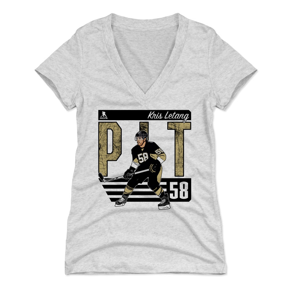 Kris Letang Women's V-Neck T-Shirt | 500 LEVEL