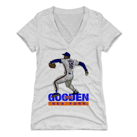 Dwight Gooden Women's V-Neck T-Shirt | 500 LEVEL