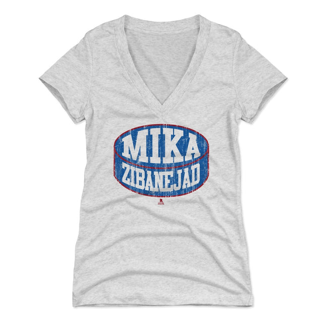 Mika Zibanejad Women's V-Neck T-Shirt | 500 LEVEL