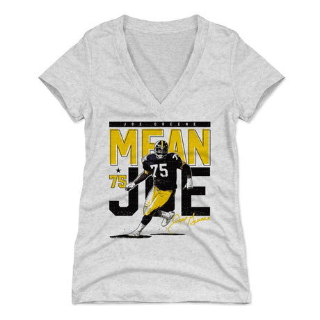 Mean Joe Greene Women's V-Neck T-Shirt | 500 LEVEL
