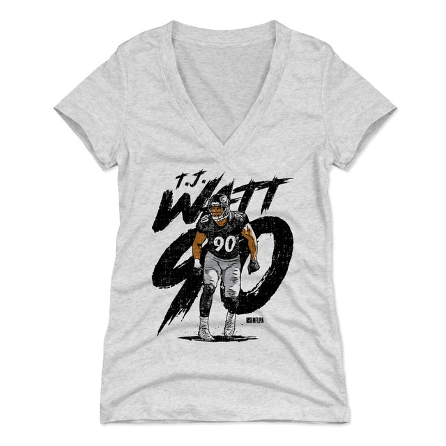 T.J. Watt Women's V-Neck T-Shirt | 500 LEVEL