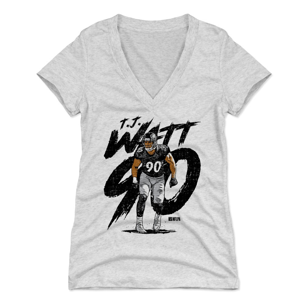 T.J. Watt Women&#39;s V-Neck T-Shirt | 500 LEVEL