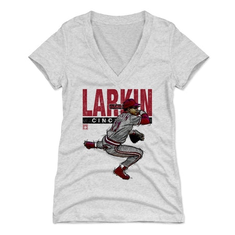 Barry Larkin Women's V-Neck T-Shirt | 500 LEVEL