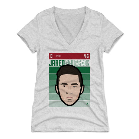 Jared Spurgeon Women's V-Neck T-Shirt | 500 LEVEL