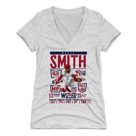Ozzie Smith Women's V-Neck T-Shirt | 500 LEVEL