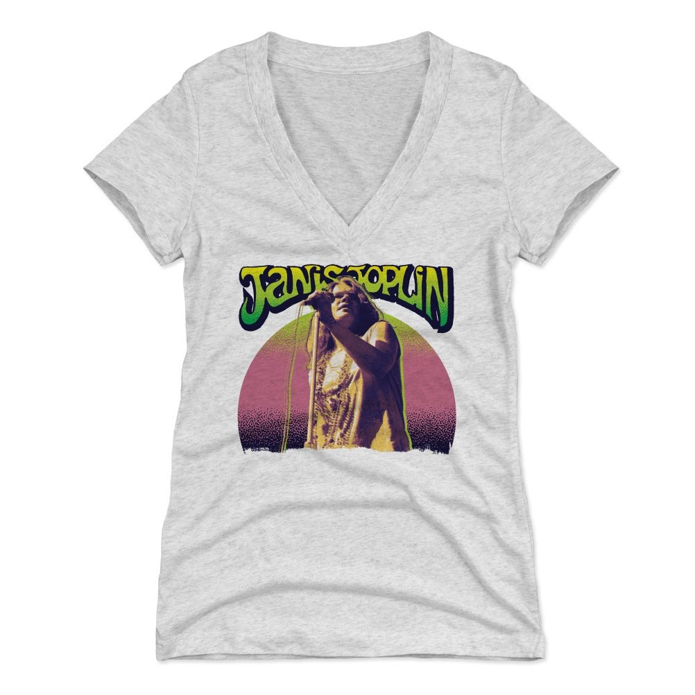 Janis Joplin Women's V-Neck T-Shirt | 500 LEVEL
