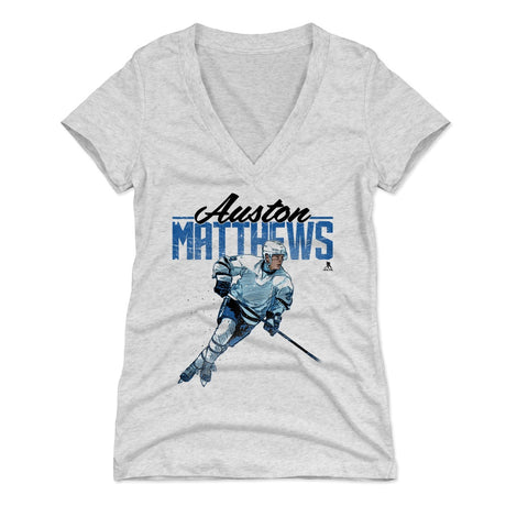 Auston Matthews Women's V-Neck T-Shirt | 500 LEVEL