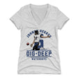 Johnny Hekker Women's V-Neck T-Shirt | 500 LEVEL