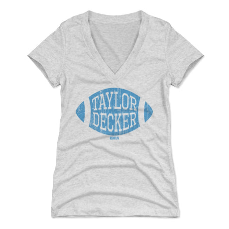 Taylor Decker Women's V-Neck T-Shirt | 500 LEVEL