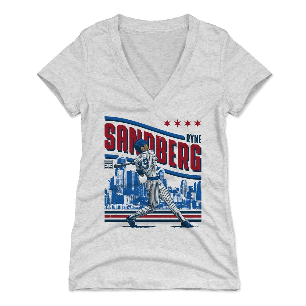 Ryne Sandberg Women's V-Neck T-Shirt | 500 LEVEL